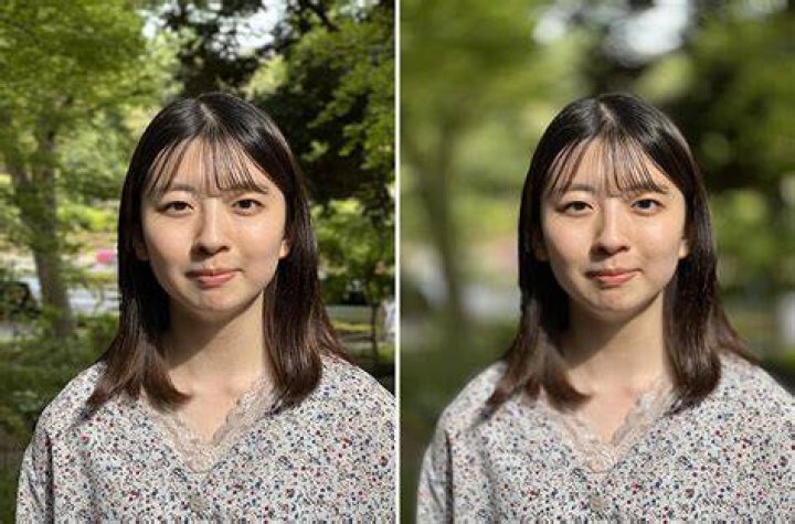 人物写真を比較する際に、角度・距離・影などの条件を確認するイメージ