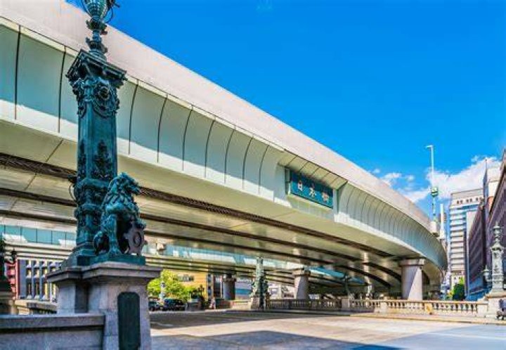 日本橋の歴史的な橋と街並み